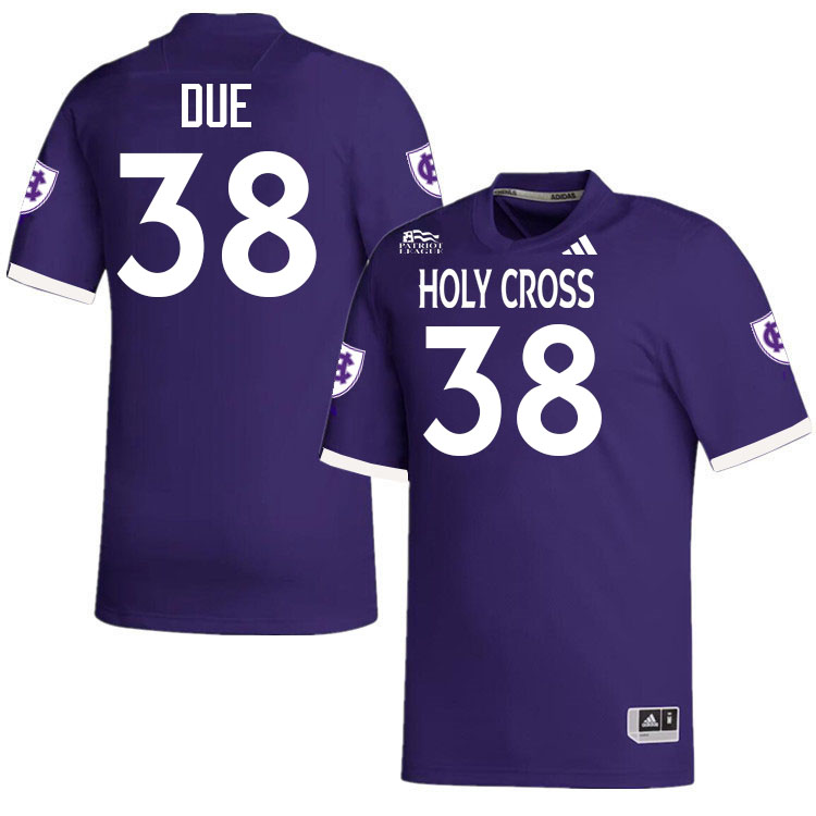 Holy Cross Crusaders #38 Adam Due College Football Jerseys,Uniforms-Purple